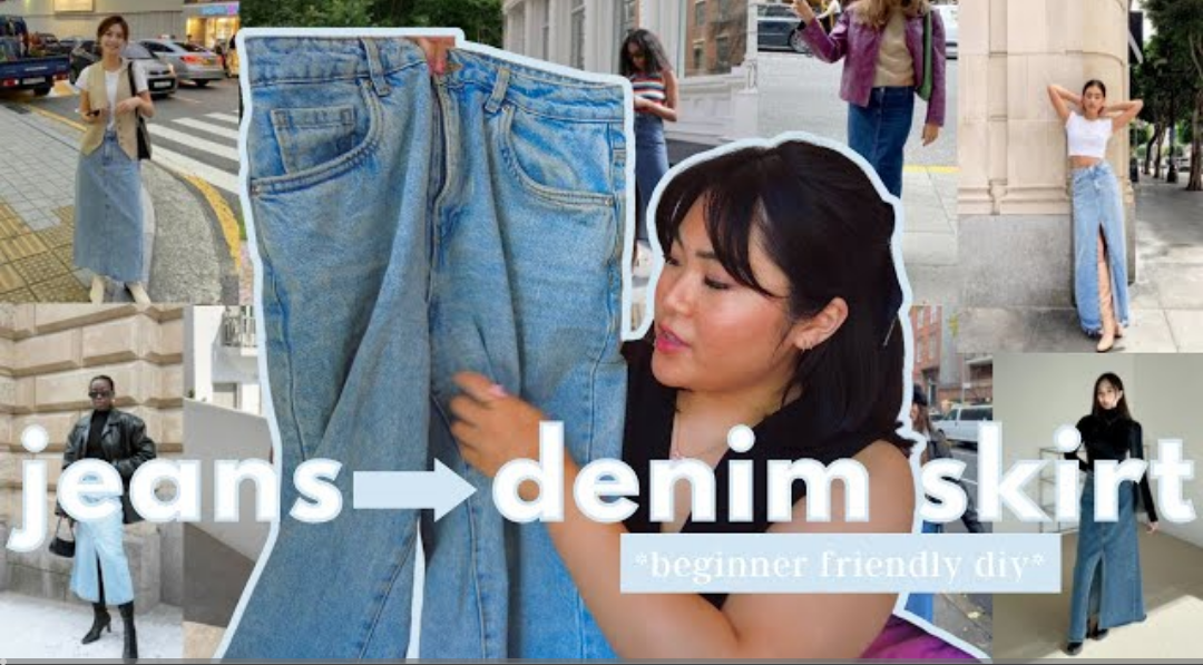 How to fashion make a denim midi skirt: Step by step guide Styles Stay